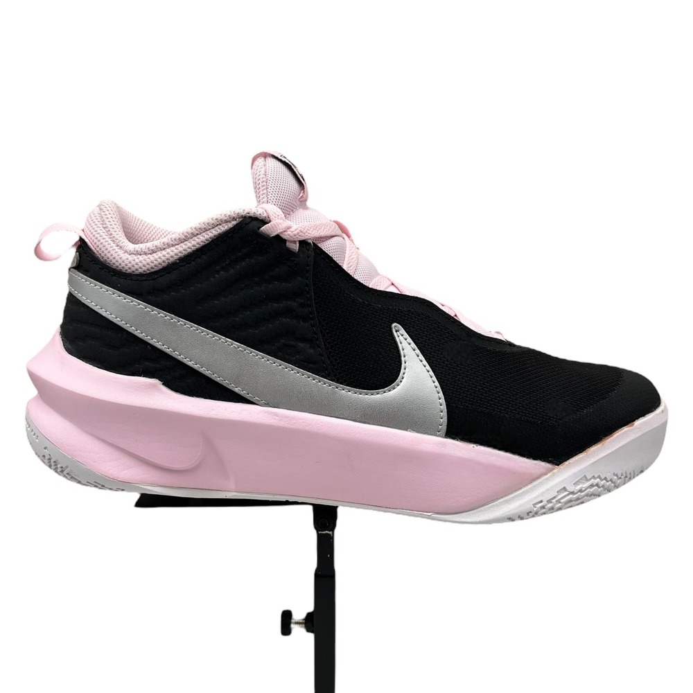 Nike Team Hustle Youth Girls Athletic Sneakers Size 7Y- Women's Size 8.5-9 Black